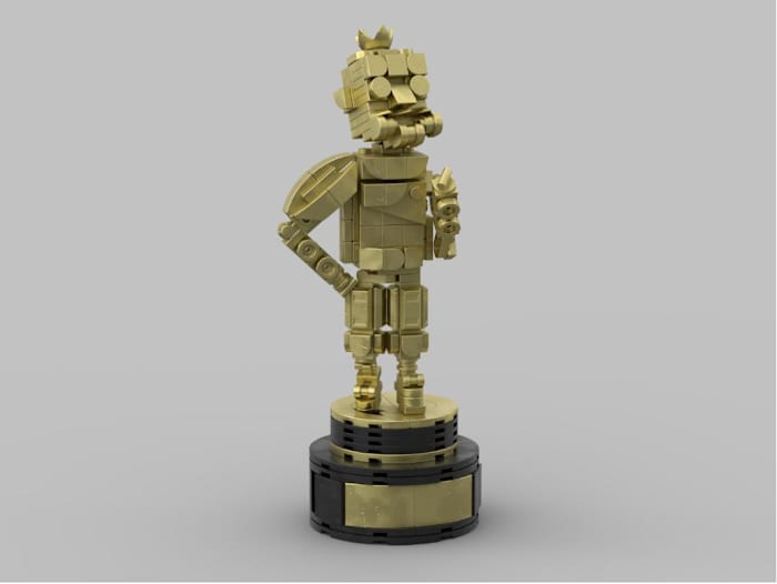 Mirage's Heirloom from Apex Legends created as a LEGO Model using an online builder tool.